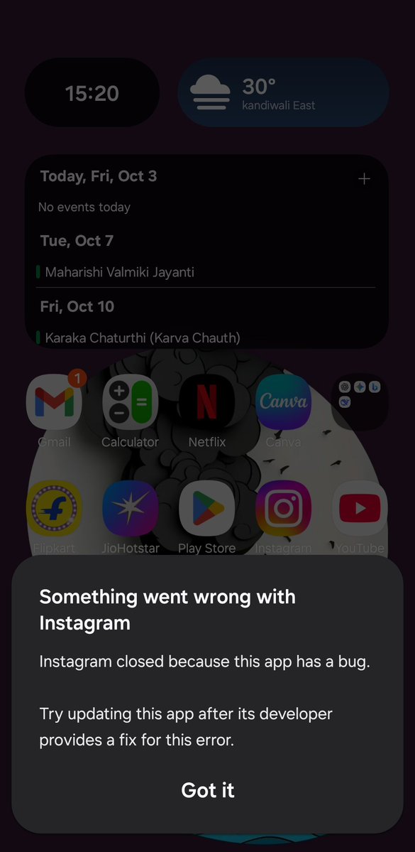 Durgeshsinghhh's tweet image. Hey @instagram, what&apos;s going on? For the past 3 days the app keeps crashing, especially while scrolling reels. Please fix this bug ASAP, it&apos;s ruining the whole experience!  #InstagramDown #Bug
