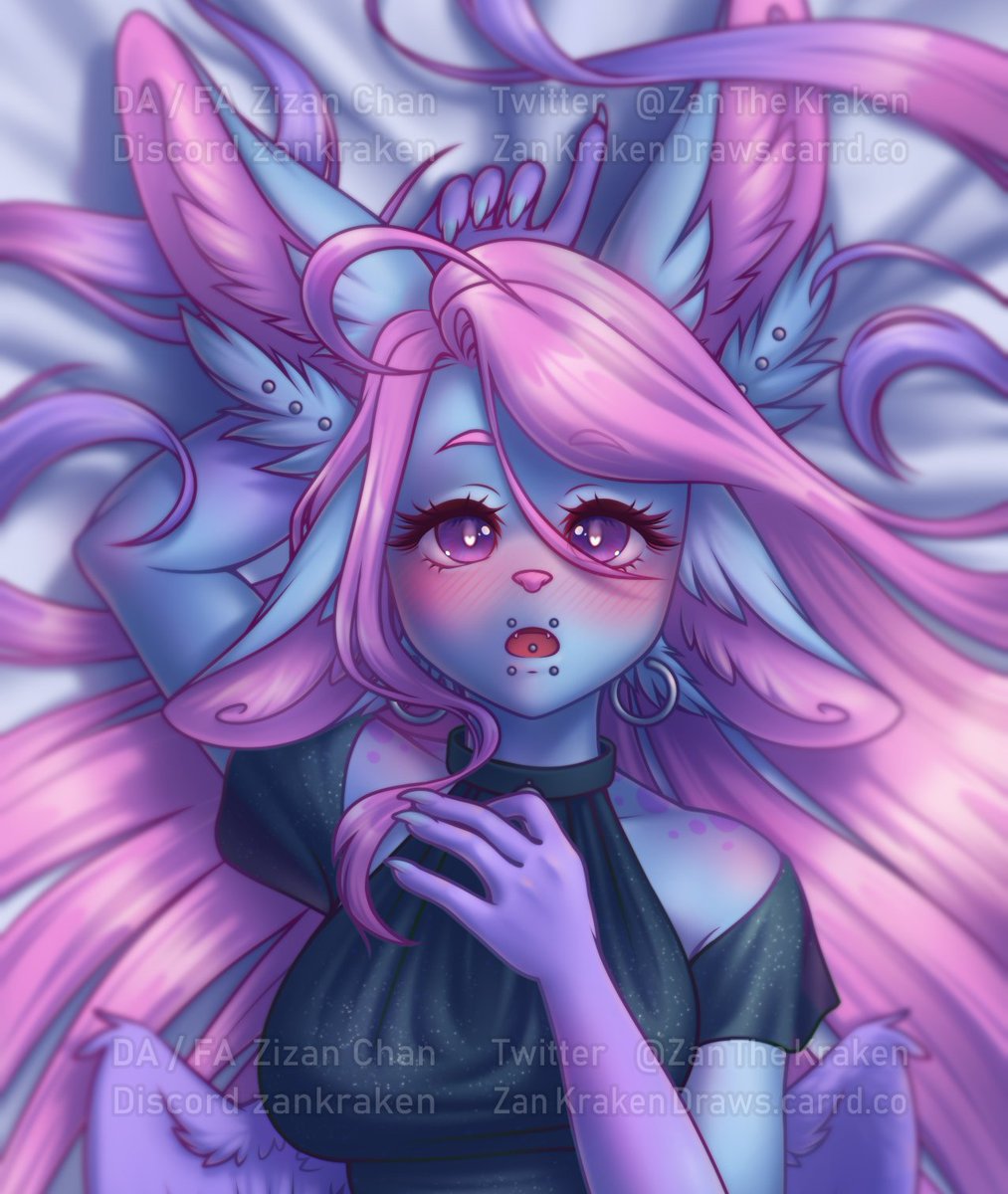 Trying to use my fursona some more~ 
Should I post the full body version?

#anthro #furry #furryart #art #digitalart #illustration