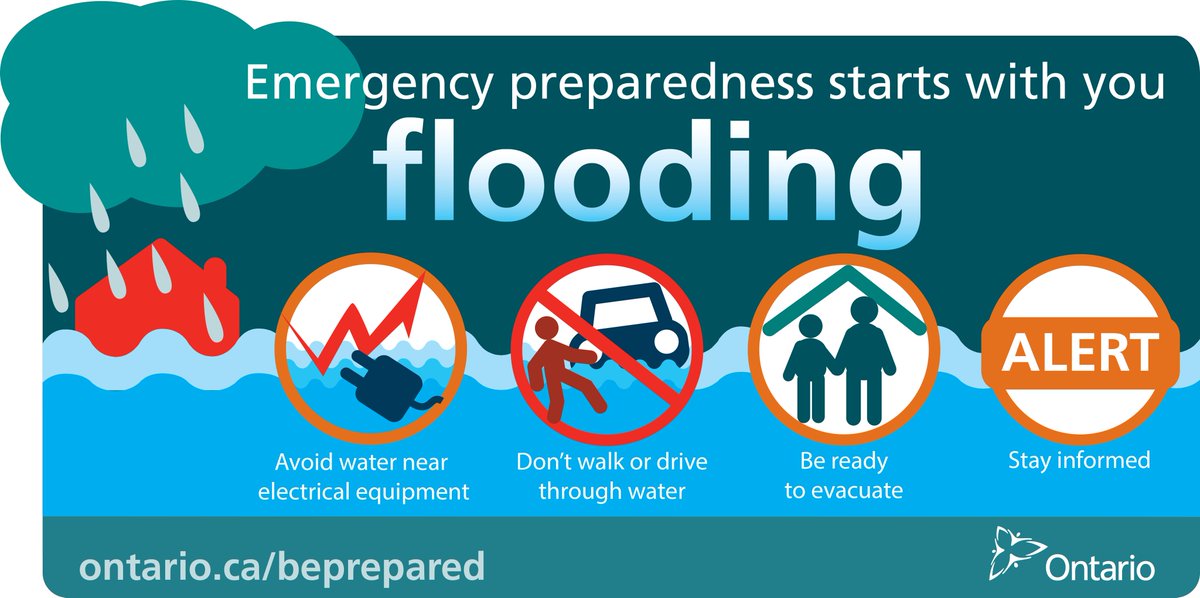 Did you know that floods are the most frequently occurring natural hazard in Canada?  There are steps you can take to minimize the impacts of flooding.
For more information on preparing for a flood go to: ontario.ca/floods 

#EmergencyPreparedness
#StrongForYou