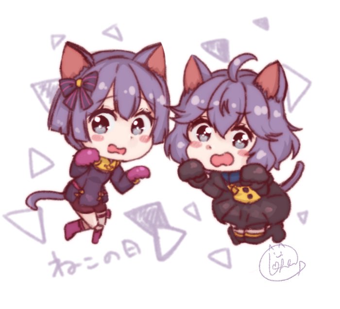 D2Johndog's tweet image. ベルちゃんのケモ耳描いたことあるな…影に実装されたらうさぎかアナグマかハリネズミ？？？かな