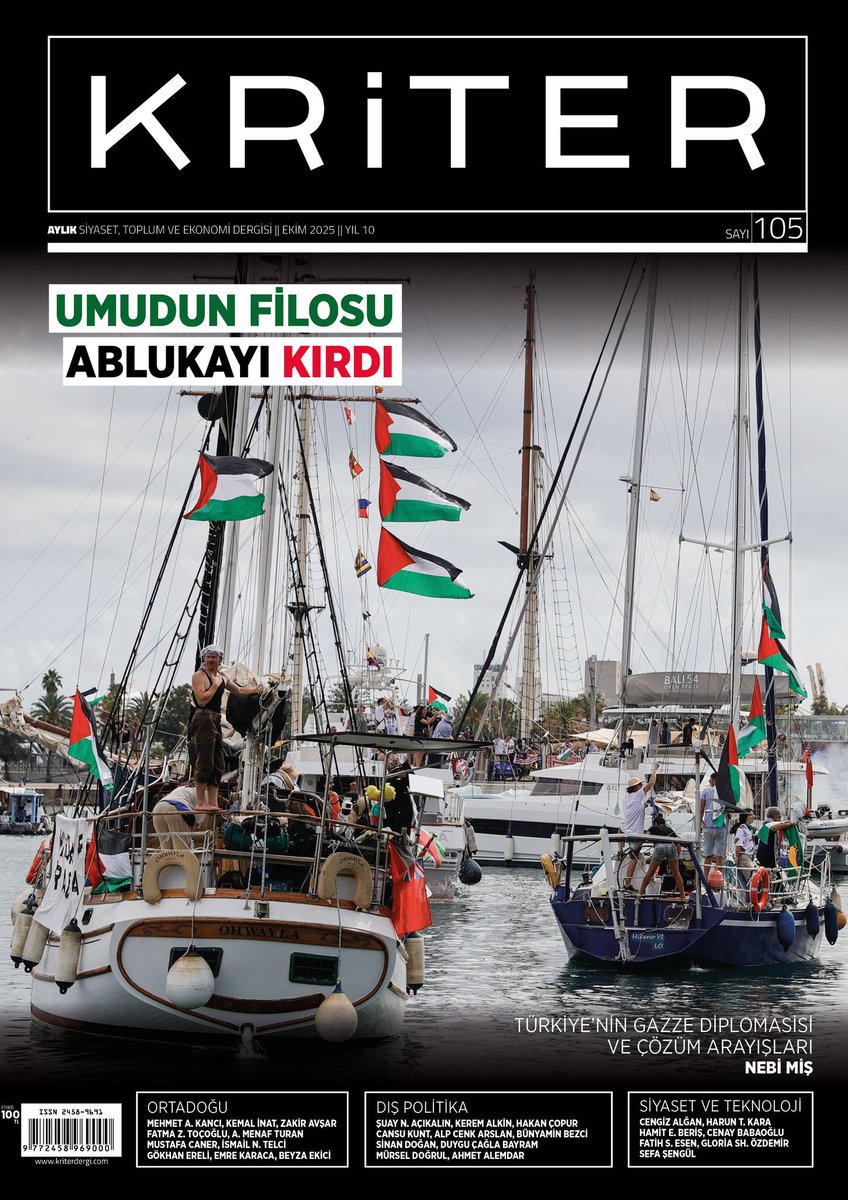 🔵 “Beynelminel Arenada İsrail’i Boykot Günlükleri” 

🔷İsrail’e yönelik boykot/ ambargolar işe yarıyor mu?

🔷İspanya’nın duruşu neden ayrıştı?

🔷ABD sağı kamuoyu tepkisinden ne kadar etkileniyor?

<a href="/KriterDergi/">Kriter Dergi</a> ‘nin yeni sayısı için yazdım:

✍️
kriterdergi.com/yazar/emre-kar…