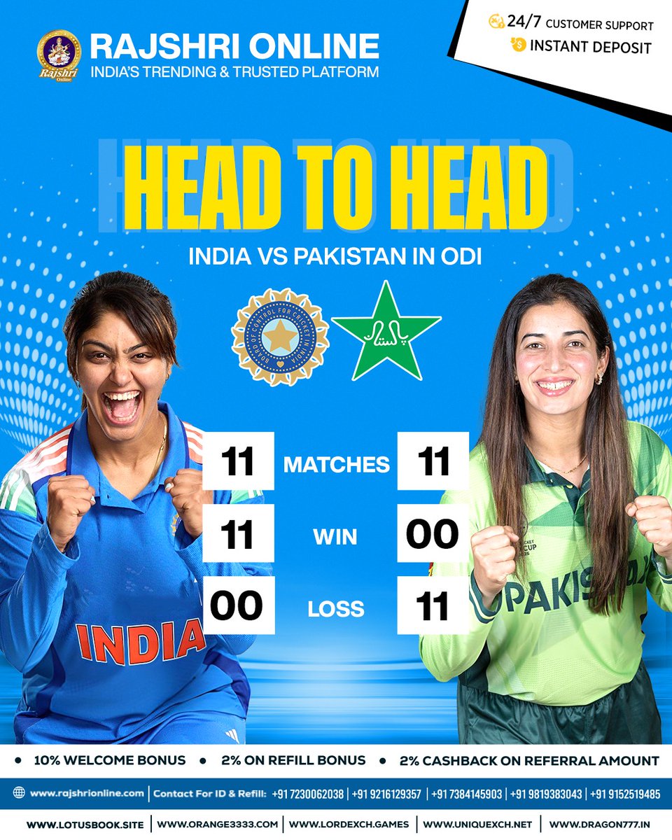 Rajshri_Online's tweet image. The ladies are roaring loud as they rise at the stadium with pride! 🔥⭐Get ready for a Head to Head showdown with India vs Pakistan ladies match! 🏏🏟️

#Rajshri #Rajshrionline #Gamingexcitement #CustomerSupport #PlayToWin #cricketlovers #worldcup #indvspak #headtohead