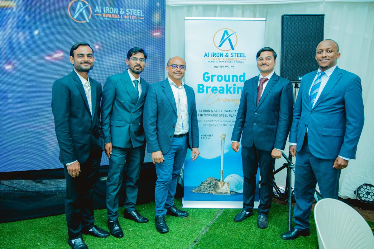 a1steelrwanda's tweet photo. Did you think that was it? Not at all! 🎉

Our groundbreaking ceremony was a celebration so big — with Rwanda’s esteemed leaders, dignitaries &amp; our incredible team 🇷🇼✨
A historic milestone marking strength, unity &amp; progress 🏗️
 #Groundbreaking #A1SteelRwanda #StrongerTogether https://t.co/FMREVsJa5b