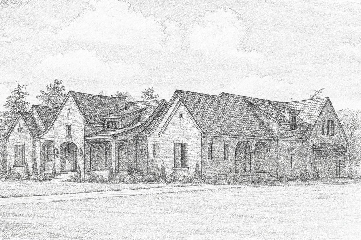 We designed this home with timeless brick, steep gables, and a warm, welcoming entry. This home blends classic architecture with modern comfort, creating a space that feels both elegant and inviting.