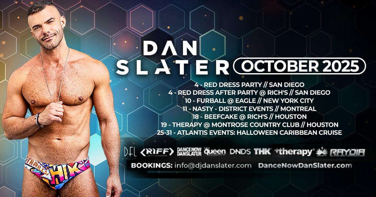 DJ Dan Slater - OCTOBER 2025

Bookings: info@DJDanSlater.com

Linktr.ee/DanSlater

📷: Dale Stine | Dale Stine Photographer

Powered by <a href="/THKmale/">THKmale</a> 

#DanceNowDanSlater #DJDanSlater #DJTour #THKMale