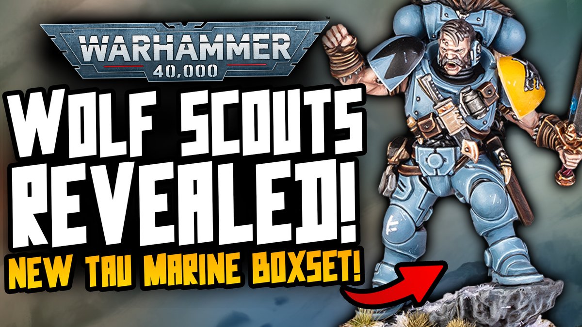 NEW WOLF SCOUTS REVEALED! The rumours turned out true! A new boxset with new Space Wolf Scouts vs New Tau! These models look amazing!

youtu.be/D5wmnU6CSMM?si…

#Warhammer #warhammer40k