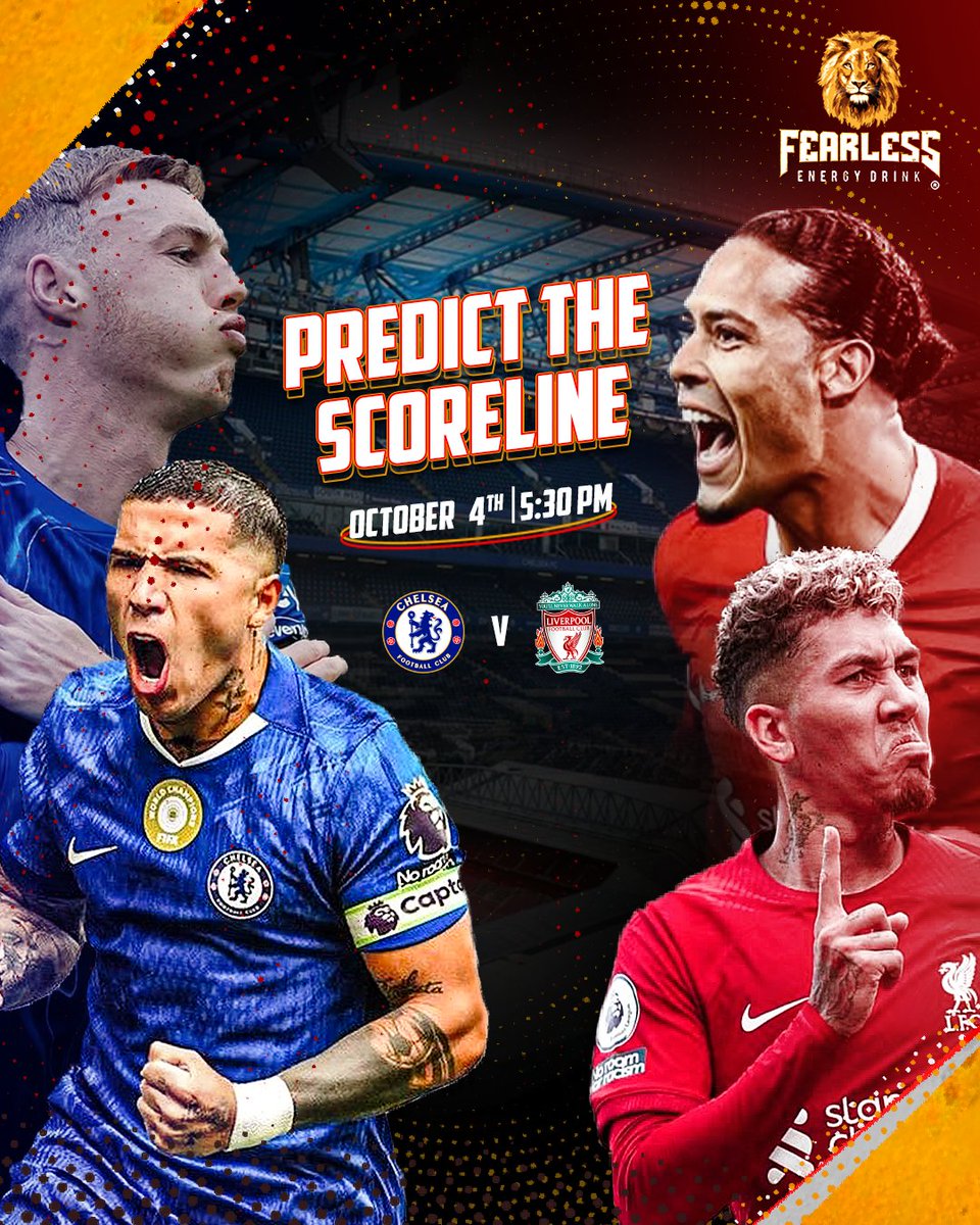 Fearless Energy Drink (@fearlessng) on Twitter photo Two powerhouses, one winner. Think you can predict this epic clash? Drop your scoreline and show us your Fearless side. Two powerhouses, one winner. Think you can predict this epic clash? Drop your scoreline and show us your Fearless side.