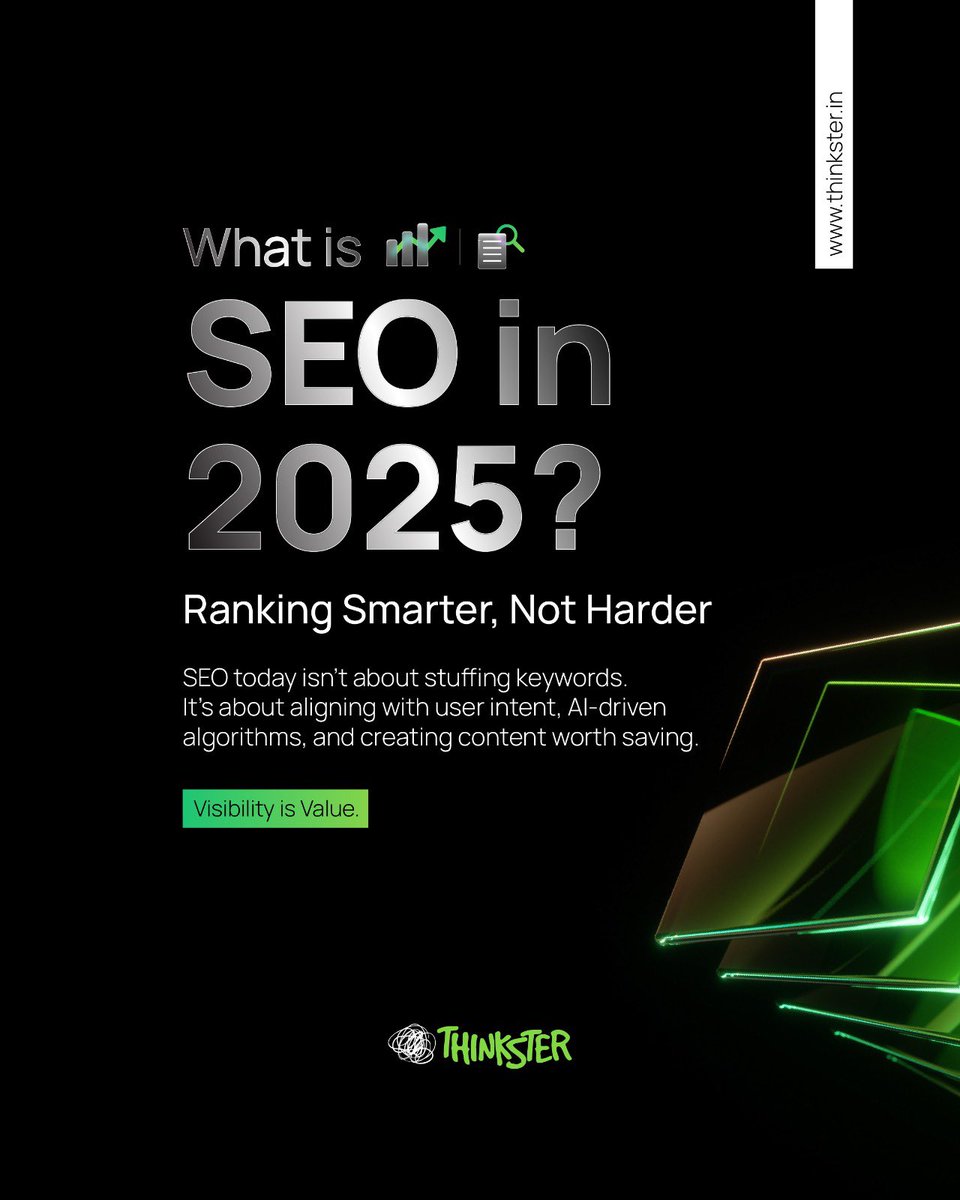 Thinkster_india's tweet photo. Search engines have evolved.
But the core of SEO remains simple:
Answer questions better than anyone else.
 
At Thinkster, we turn search intent into brand growth.
Because visibility isn’t luck—it’s strategy.
#ThinksterMarketing #SEO2025 #DigitalGrowth #ContentWithImpact #Future https://t.co/ZIOtcXg26f