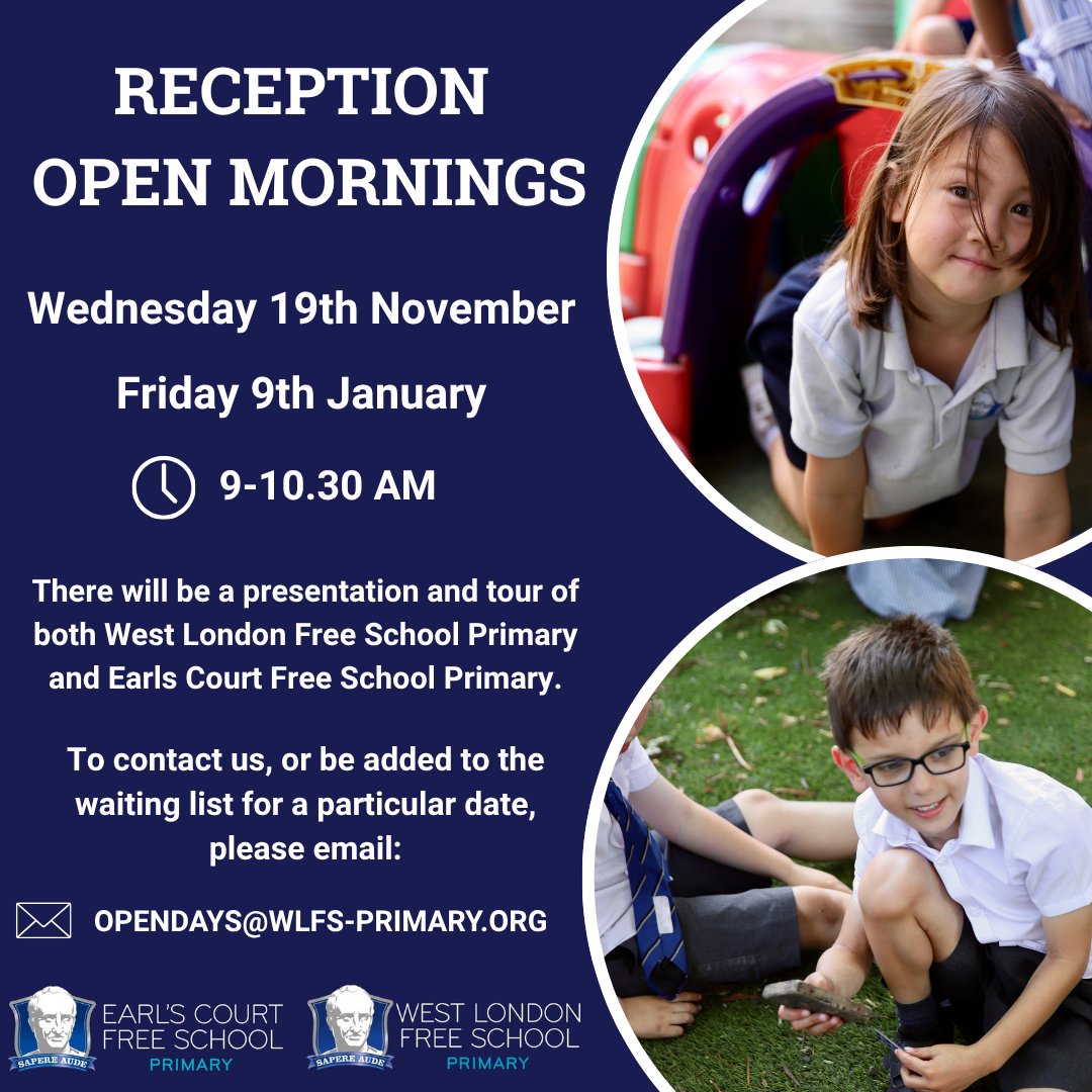 ECFSprimary's tweet image. We are delighted to be able to invite prospective parents into the school for an informal tour of our setting! To book or for more information visit:  ecfs-primary.org/Admissions/Ope…