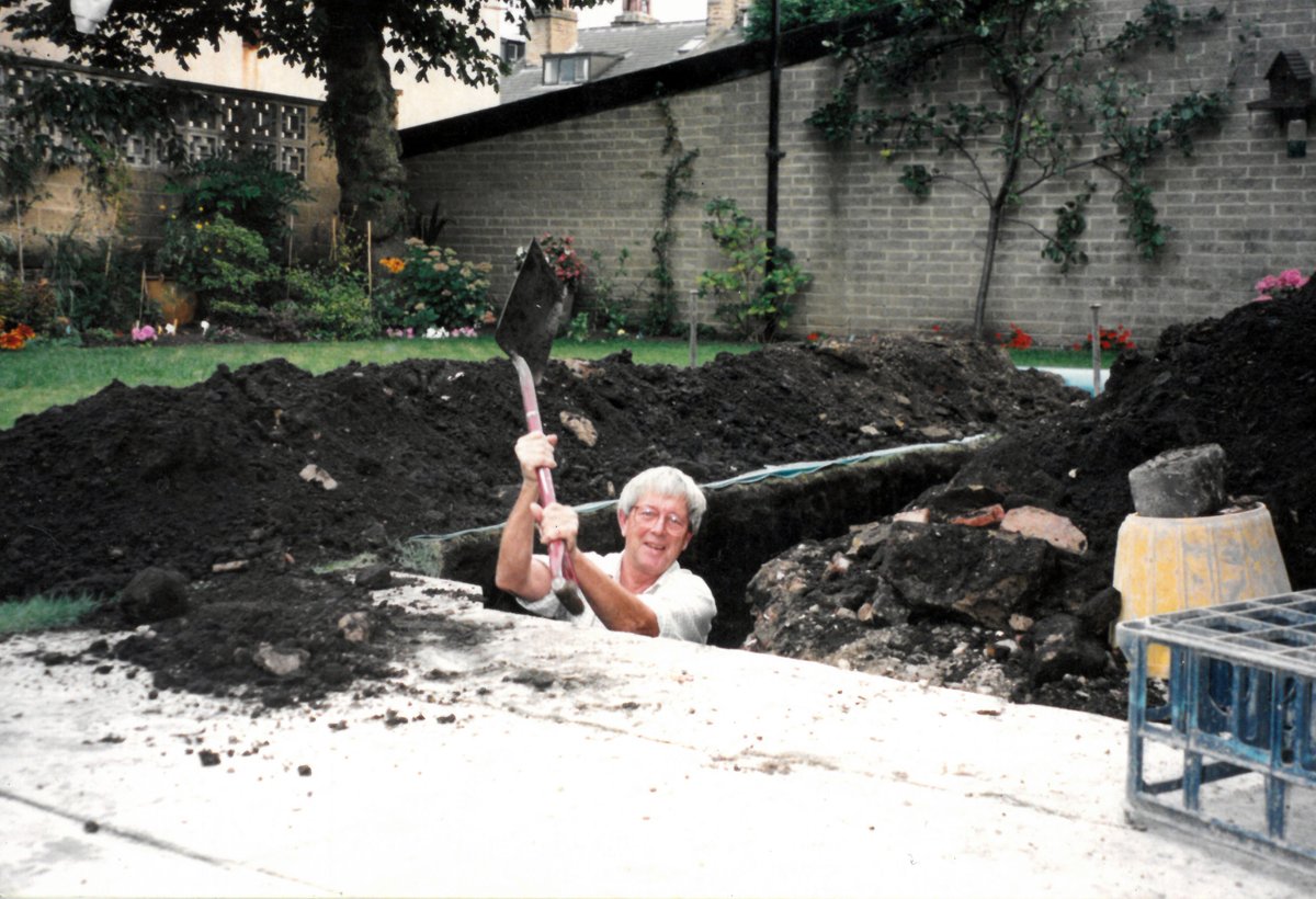 A throwback to the time we built a conservatory for a customer who was best friends with John Noakes.

John Noakes visited for the afternoon and helped our team dig the foundations.