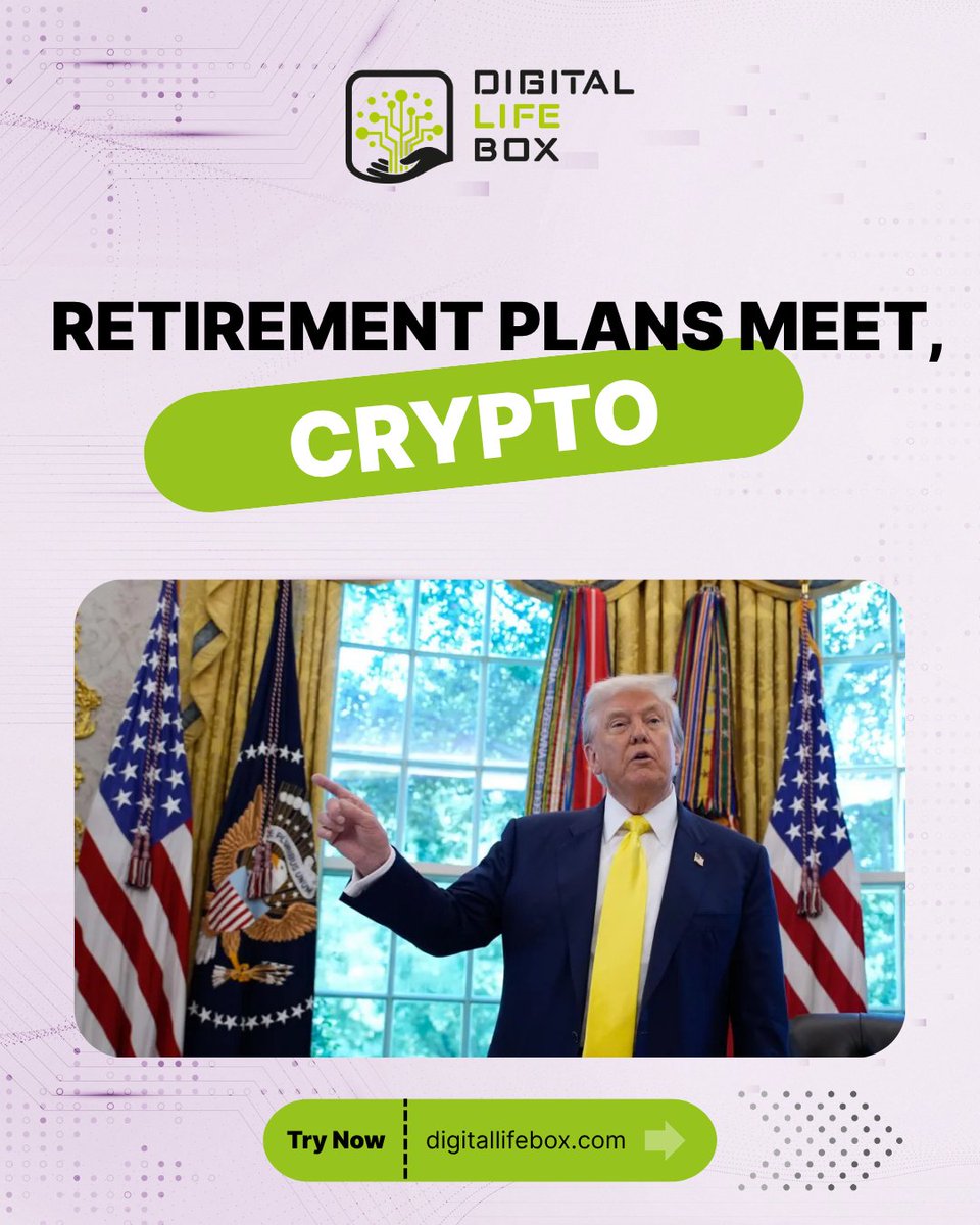 DigitalLIFEBox_'s tweet image. Trump order: $9.3T retirement market opens to crypto.

90M Americans affected.

Estate planners aren&apos;t ready.

DigitalLIFEBox™ bridges the gap.
tinyurl.com/yk76yx38

#CryptoRetirement #MyDigitalLIFEBox