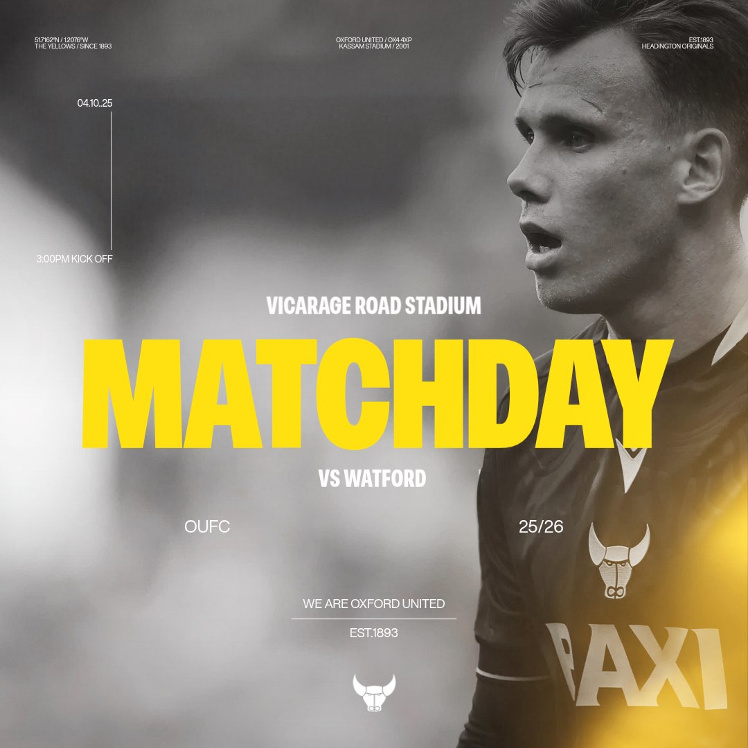 🟡 MATCHDAY 🟡 
 
🆚 Watford
🕰️ 3:00PM 
📍 Vicarage Road

Time to face the Hornets.