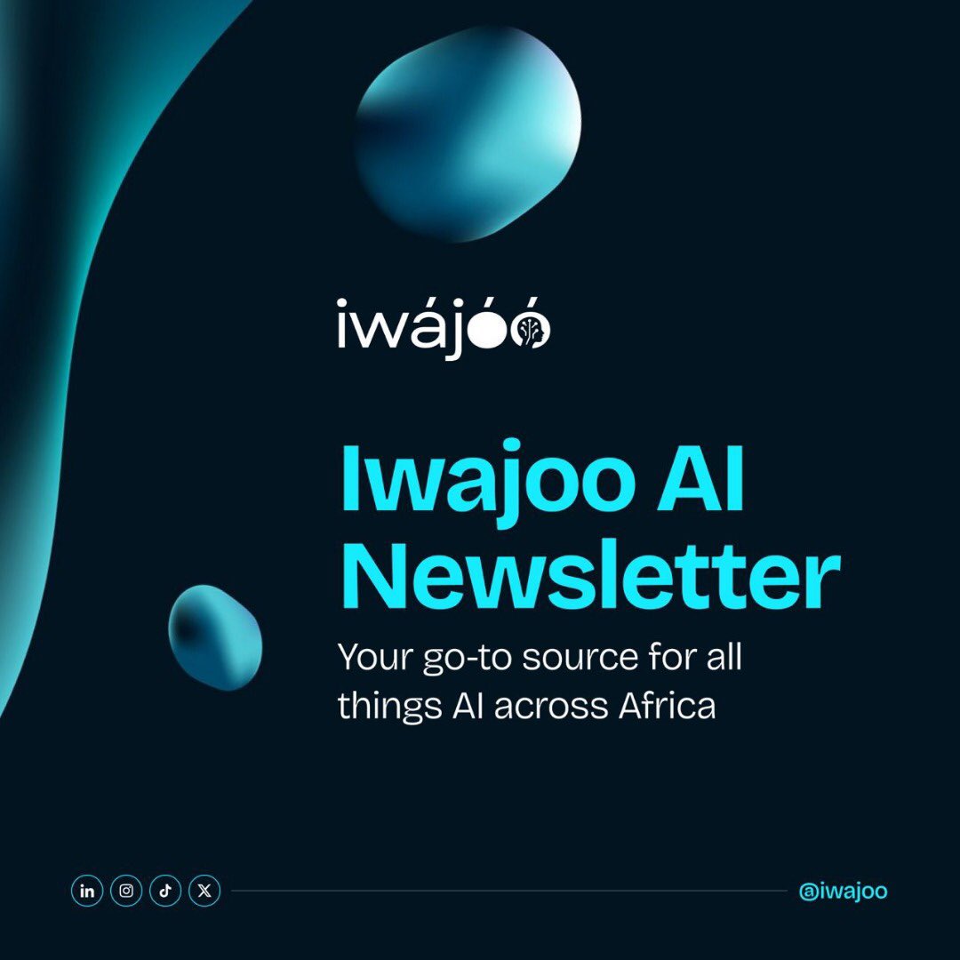 From compliance in Kigali to AI-powered farming in Tanzania, Africa’s AI story is moving fast

This week’s Iwajoo highlights:
* <a href="/afreximbank/">African Export-Import Bank - Afreximbank</a> #ACF2025
* <a href="/Google/">Google</a>, ITU, &amp; Will.i.am’s AI training
* <a href="/mazaohub/">MazaoHub</a> raises $2M for AI farming

Read more: bit.ly/4n6DqDD