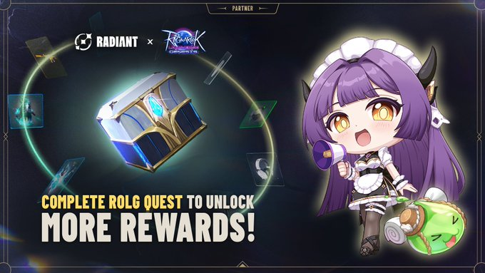 AllPlay_Studio's tweet photo. 🎢Get rewards by complete #ROLG quest.
On #Radiant by #Zentry
Let do it : https://t.co/ukAVNWusr8
Love game play game and get reward !! 😍 https://t.co/T7Bv275AFn