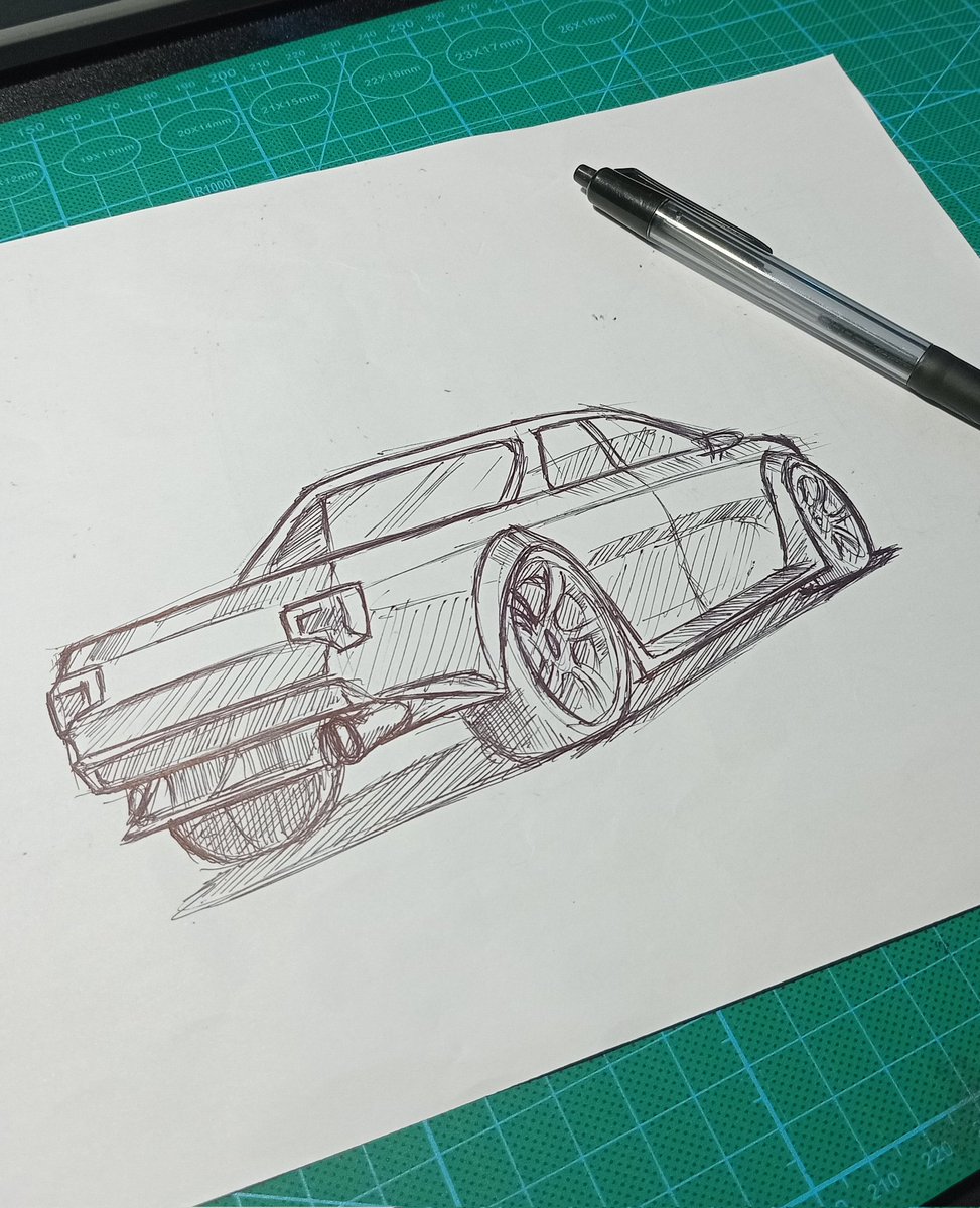 carsdrwg's tweet image. Sebuah sketsa kasar lg dengan pulpen ✍️
#SketchDraw