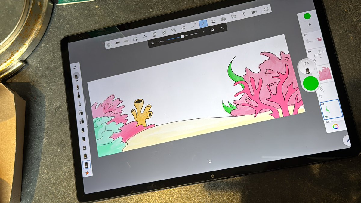 Working on my first hand drawn childrens book😁