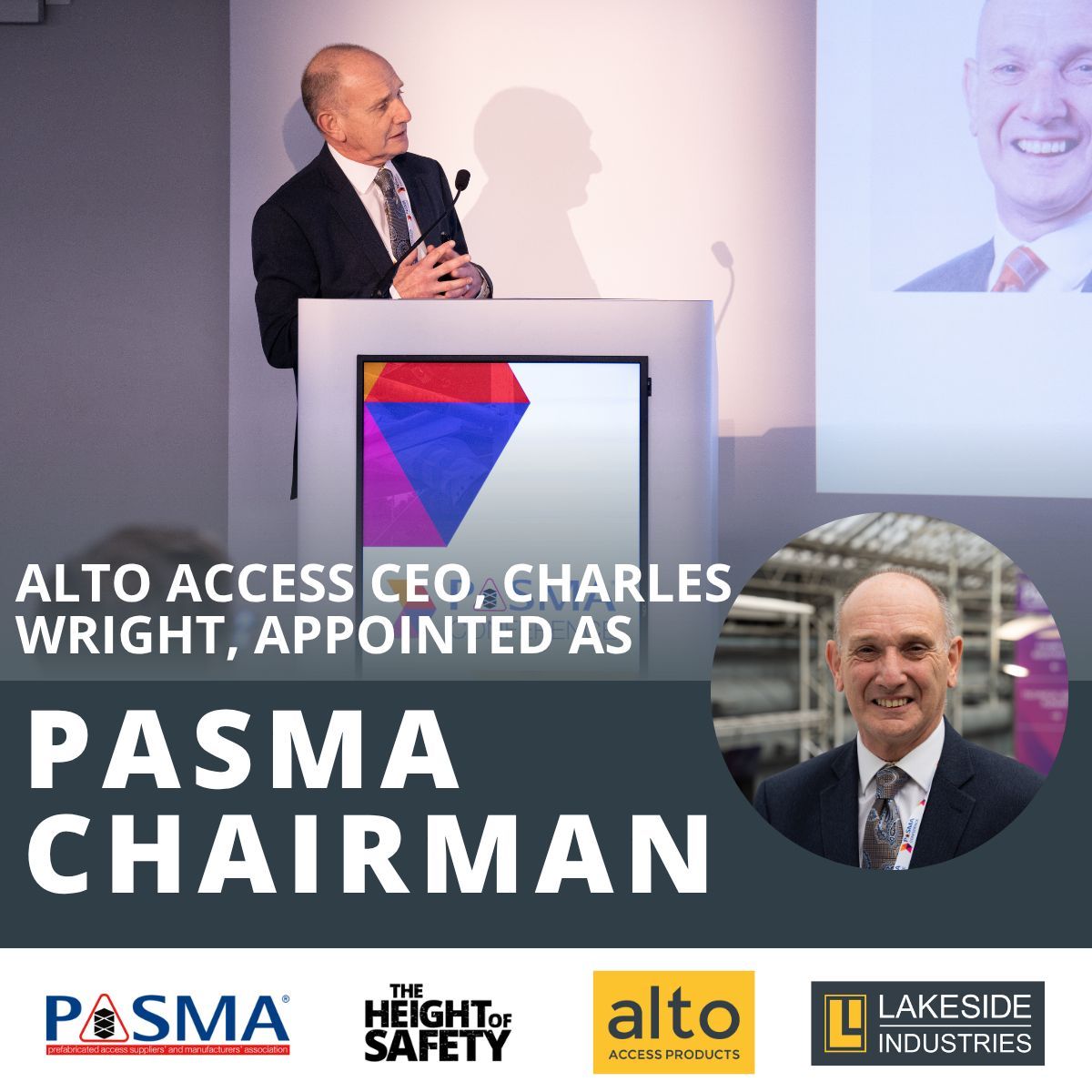 AltoAccess's tweet photo. “Our fundamental mission is to improve safety in working at height.” – Charles Wright, CEO of Alto Access and PASMA Chairman.

We’re proud to announce that Charles has been appointed as Chairman of PASMA at the 2025 Annual Members’ Meeting and Conference.

https://t.co/Ms1aXZhbY3 https://t.co/sg89wM5vvU