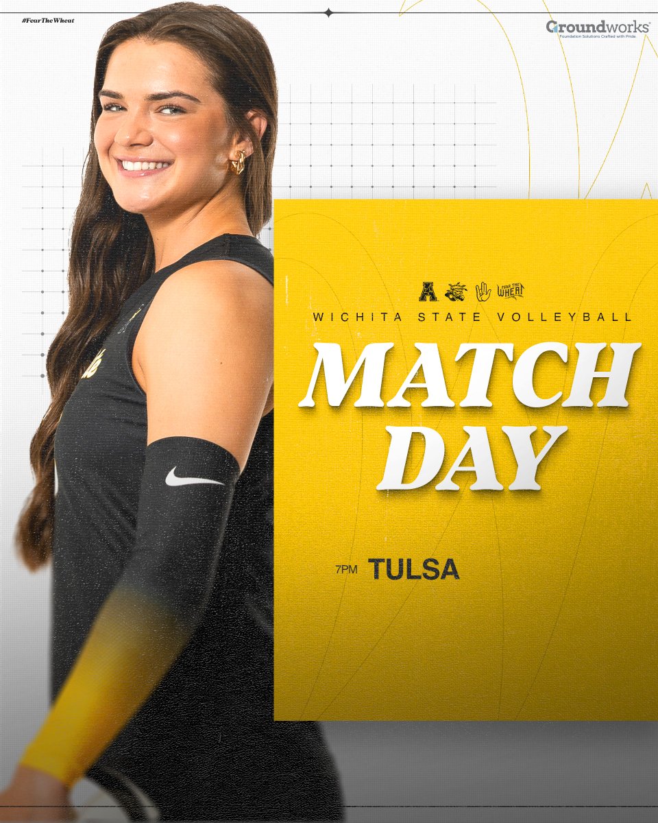 𝗠𝗔𝗧𝗖𝗛 𝗗𝗔𝗬 in the Roundhouse as part of 𝙎𝙝𝙤𝙘𝙠𝙩𝙤𝙗𝙚𝙧𝙛𝙚𝙨𝙩 💛🖤     

🆚 Tulsa  
 🕖 7:00 p.m. CT 
📍 Wichita, Kan.
🔗 linktr.ee/goshockersvb

#FeartheWheat🌾