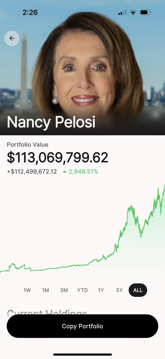 insiderwave_'s tweet image. Nancy Pelosi turned $3.8M into $113M.

That’s nearly 3,000% or a 30x gain.

Crushing the S&amp;amp;P500 by over 2,400%.

We spent 12+ months and over 6 figures building the ONLY app that shows her REAL, FULL portfolio

FOR FREE.

Live now in the App Store:

apps.apple.com/us/app/insider…