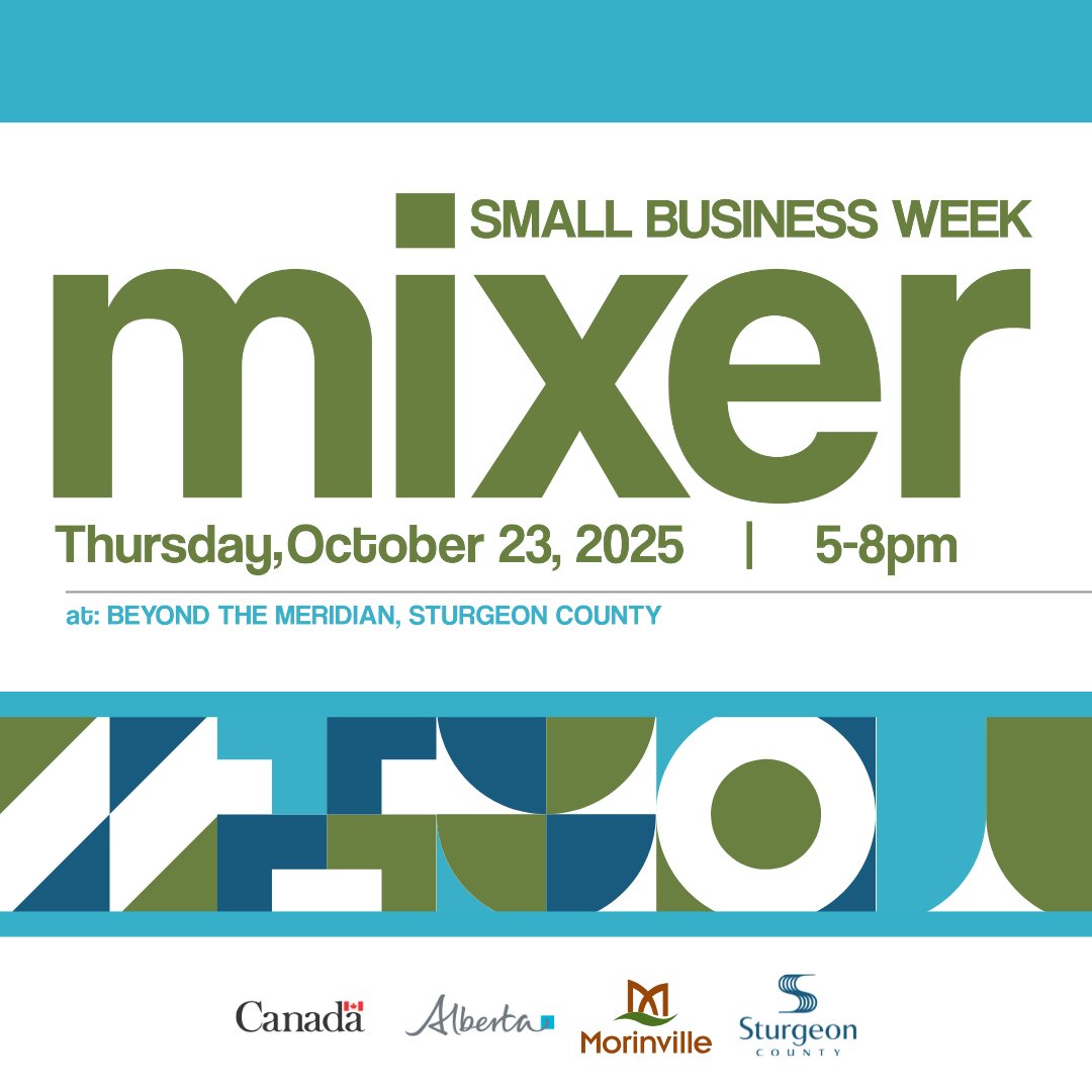 Join us for a Small Business Week Mixer! Network, learn and grow your business. 

➡️Full details and registration:  eventbrite.ca/e/small-busine…