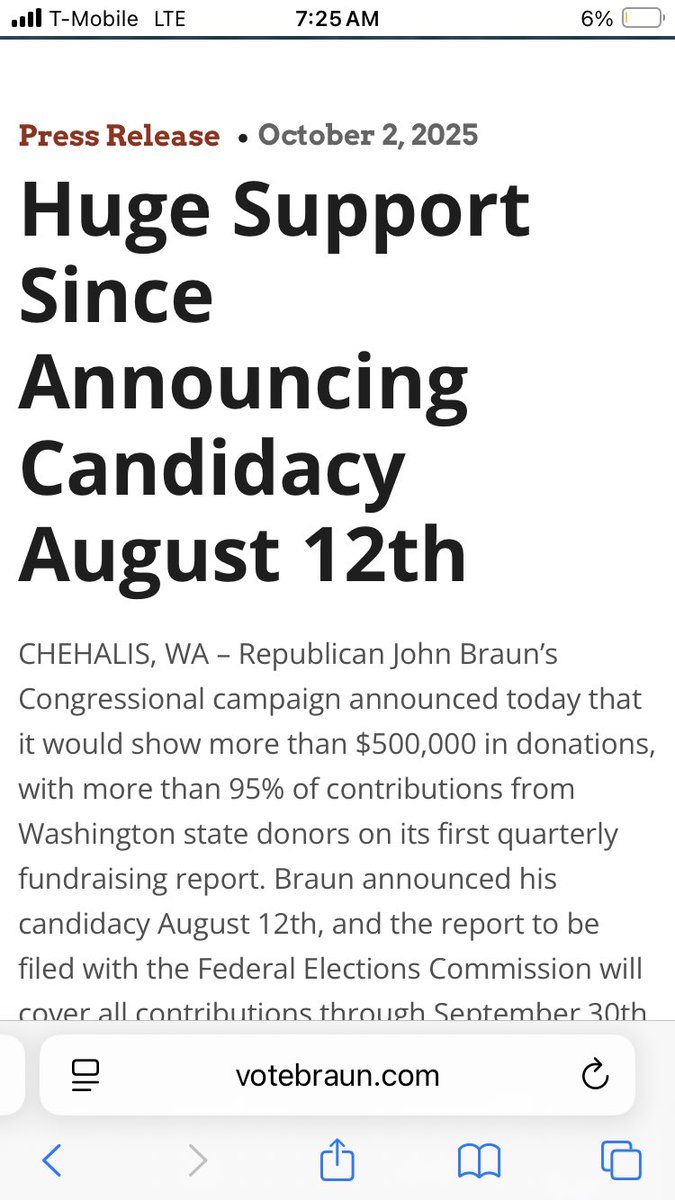 Great work <a href="/votejohnbraun/">John Braun</a>! Lots of support generated for this terrific public servant. 

votebraun.com/john-braun-for…