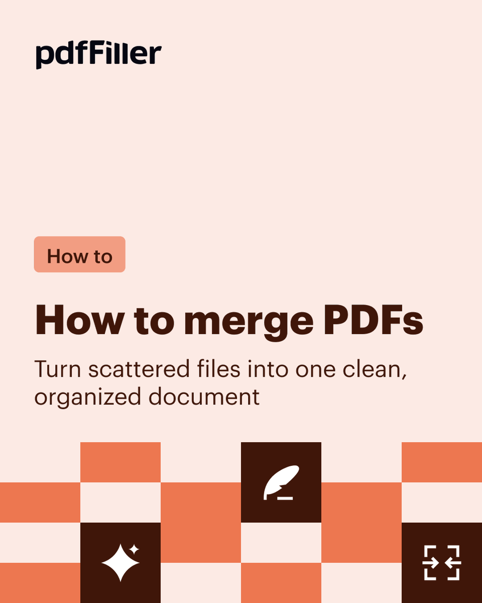 📑 Scattered #PDF files create confusion &amp; clutter. With #pdfFiller, you can #merge them into one organized document—drag &amp; drop, reorder pages, and process securely in your browser. 
Streamline workflows &amp; simplify sharing 👉 bit.ly/42JOPld
 #PDFManagement