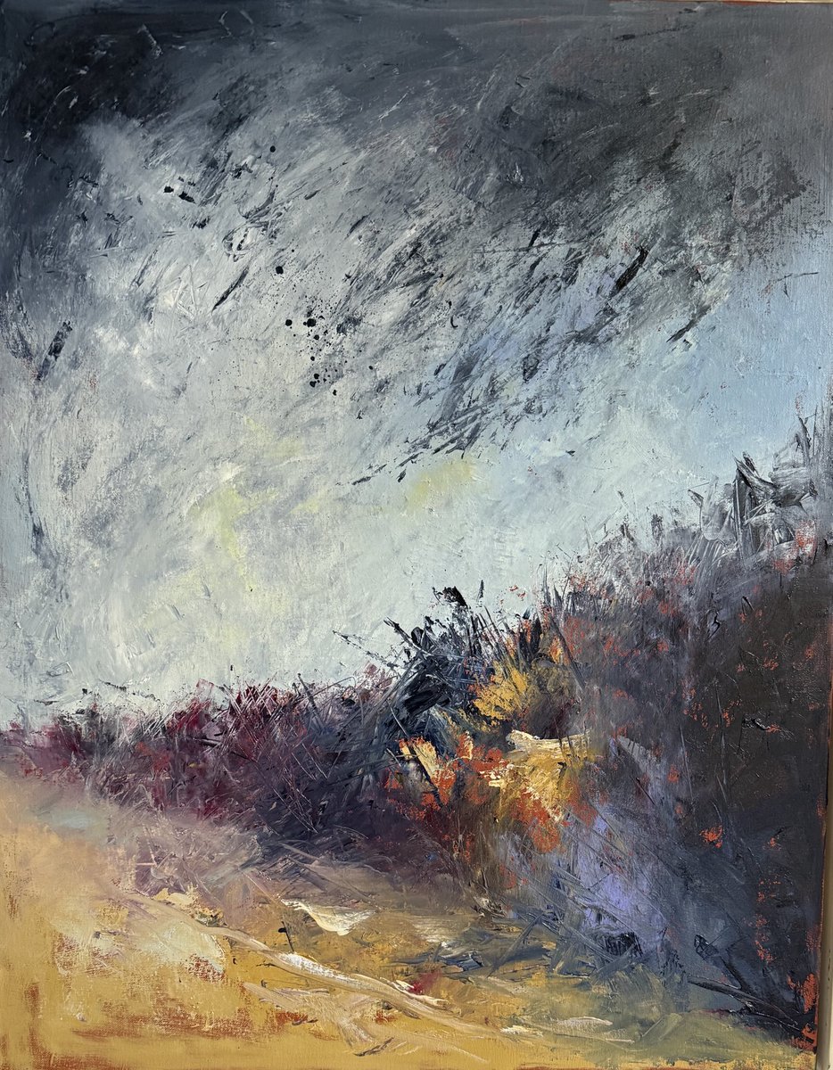 staithesartist's tweet image. More progress on my #hawthorn #hedge #tree I am working on two paintings ATM but the other one is a big #commission and I can’t share as my client wants it to be a surprise. I can’t share say it involves #cormorants