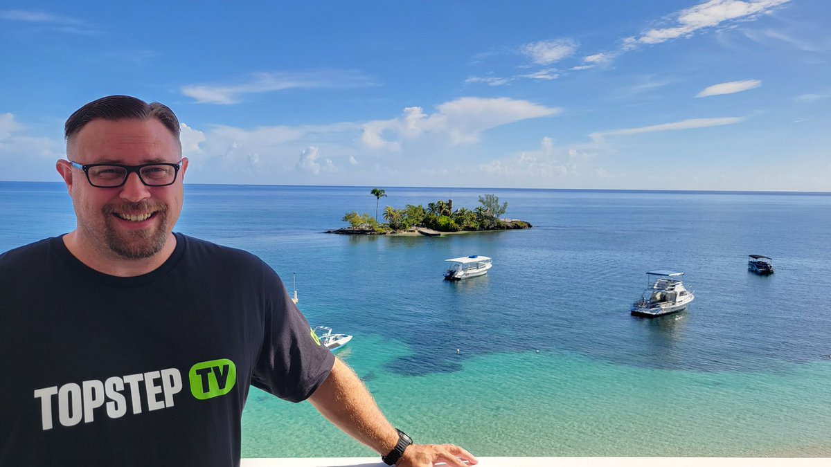 Coming to you from beautiful Ocho Rios Jamaica. Taking a week break away from the charts but showing off <a href="/TopstepTV/">TopstepTV</a> Let's Go!... TopstepTV banana hammock is in the mail.