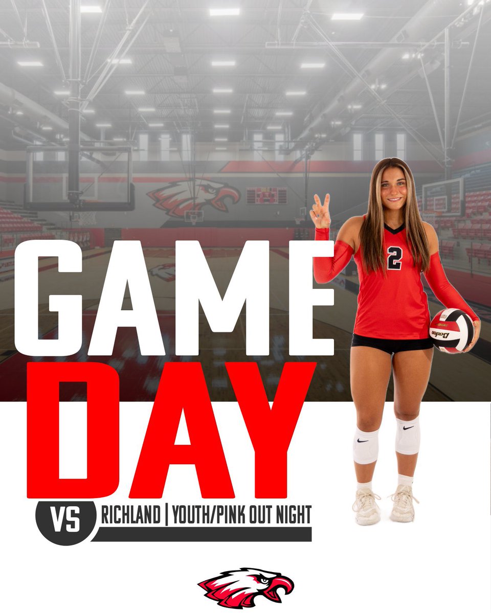 argyleeaglevb's tweet image. Pink Out 🤝 Youth Night 🎀

We can’t wait to see all of our Future Eagles in the stands tonight! 🦅

🆚 Richland
📆 October 3rd
⏰ Varsity/Flex 5:30 | JV/9 6:30
📍 Argyle High School
🎉 Be THERE &amp;amp; Be LOUD
🎟 argyleeaglessports.com/HTtickets
💕 Wear PINK

#133425 ❤️🖤