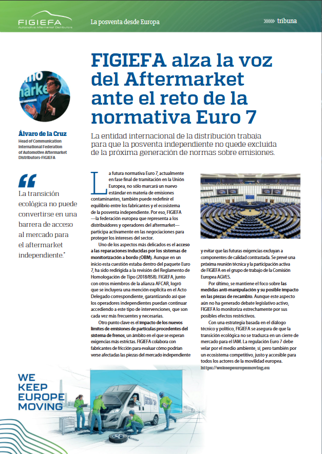 🇪🇸For our Spanish friends &amp; followers: FIGIEFA habla del impacto de #Euro7 para la posventa independiente en el último número de Mundo Recambio y Taller: mundorecambio.info/revista/mryt-n…

#DerechoAReparar #WeKeepEuropeMoving