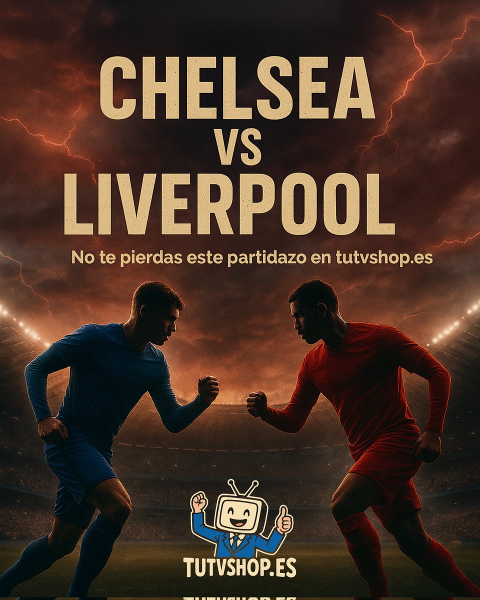 Este sábado tenemos un PARTIDAZO en la Premier League!! Chelsea 🆚 Liverpool 

Todos los partidos desde tutvshop.es
