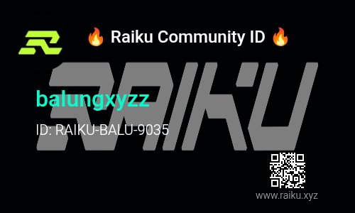 Guys, have you made your <a href="/raikucom/">Raiku 🐉</a> ID Card yet?
This isn't a serious card, just for fun to show you're a gang 🤣
let's print in here ⬇️
raiku-identity.vercel.app
my github
github.com/Jamale11/raiku…