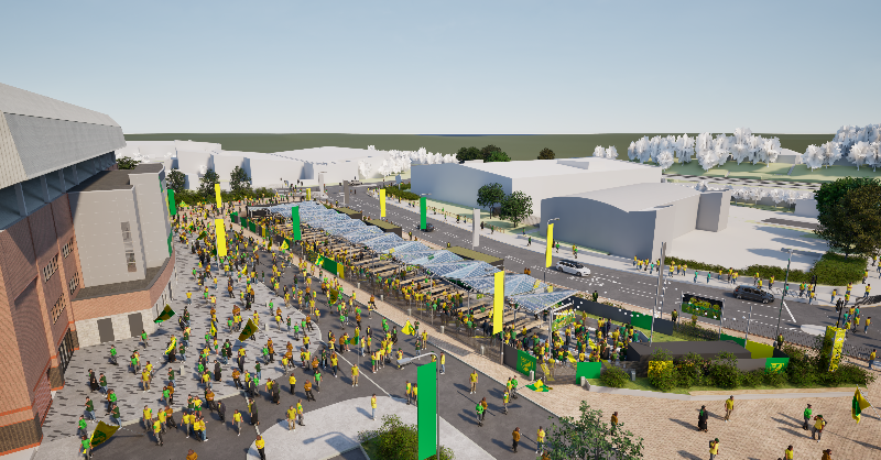 NorwichCityFC's tweet photo. Norwich City are delighted to confirm details of phased development works at Carrow Road, as the club seeks to improve supporter experience and prepare the stadium for the long-term future 🔰
