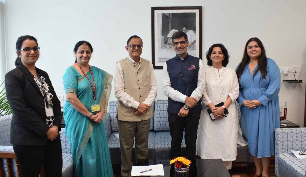 President of Observer Research Foundation(ORF), Dr. <a href="/samirsaran/">Samir Saran</a>, called on <a href="/PrinSciAdvGoI/">Principal Scientific Adviser, Govt. of India</a>, Prof. <a href="/AjaySoodIISc/">Ajay Sood</a> and Scientific Secretary Dr. Parvinder Maini to brief them on the launch of the Science and Diplomacy initiative as part of the upcoming edition of <a href="/raisinadialogue/">Raisina Dialogue</a>