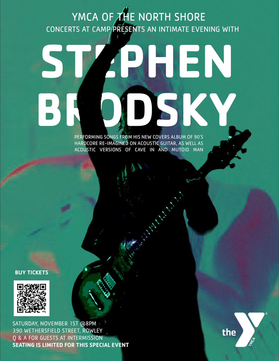SOLO SHOW at a camp site inside a cabin in ROWLEY MA. 

Only 70 tickets available.

Date is NOV 1st - less than a month away… 

Use the QR code on the admat to grab tickets.

Hope to see you there! 🔊🍁