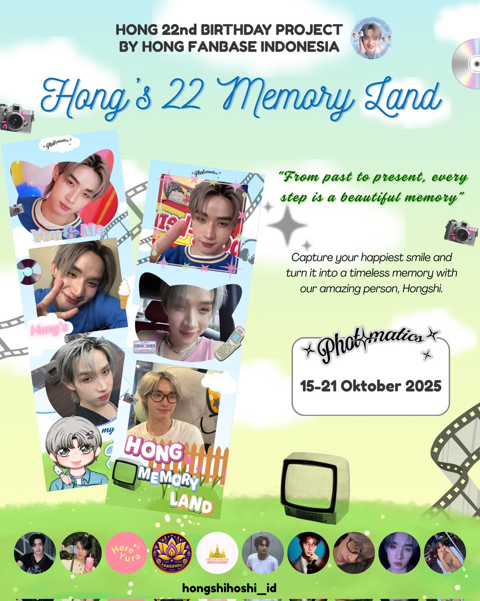 disdeesa's tweet photo. ✨ Every Smile is Part of the Story ✨

𝐇𝐨𝐧𝐠’𝐬 𝟐𝟐𝐧𝐝 𝐌𝐞𝐦𝐨𝐫𝐲 𝐋𝐚𝐧𝐞 🎞️🎂💖 by @hongshihoshi_id

📸 @photomaticsid
🗓 15–21 October 2025

Tag us &amp; let’s celebrate together🩵

#Hong22MemoryLane
#hongshihoshi #LYKN" https://t.co/l9YxFE9UlQ