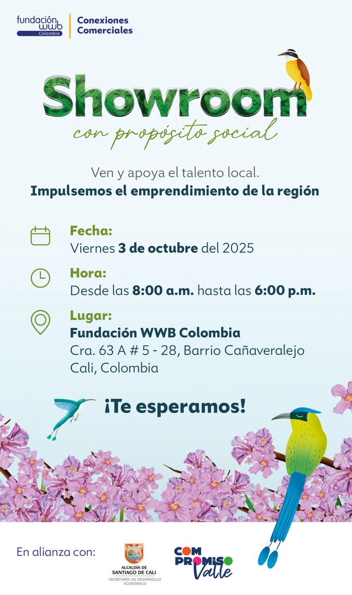 Debates Televisión (@debatestv) on Twitter photo Invitados este viernes 3 de octubre en Cali al Showroom con la <a href="/FundacionWWBCol/">Fundación WWB Colombia</a> : Conexiones comerciales, con propósito social <a href="/pagope/">Paola Gómez Perafán</a> Invitados este viernes 3 de octubre en Cali al Showroom con la <a href="/FundacionWWBCol/">Fundación WWB Colombia</a> : Conexiones comerciales, con propósito social <a href="/pagope/">Paola Gómez Perafán</a>