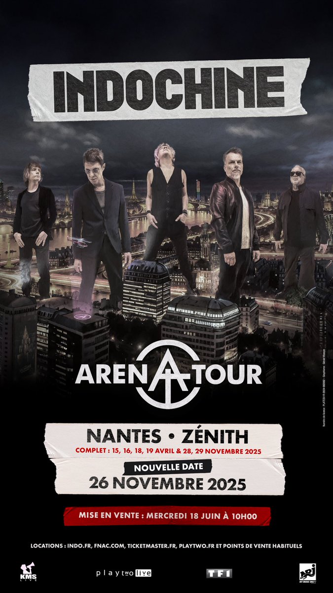 xxxThaliexxx's tweet image. Recherche 1 place en fosse @indochinetwitt  pour Nantes le 29 novembre RT appréciés 🖤 #ArenaTour  #Indochine