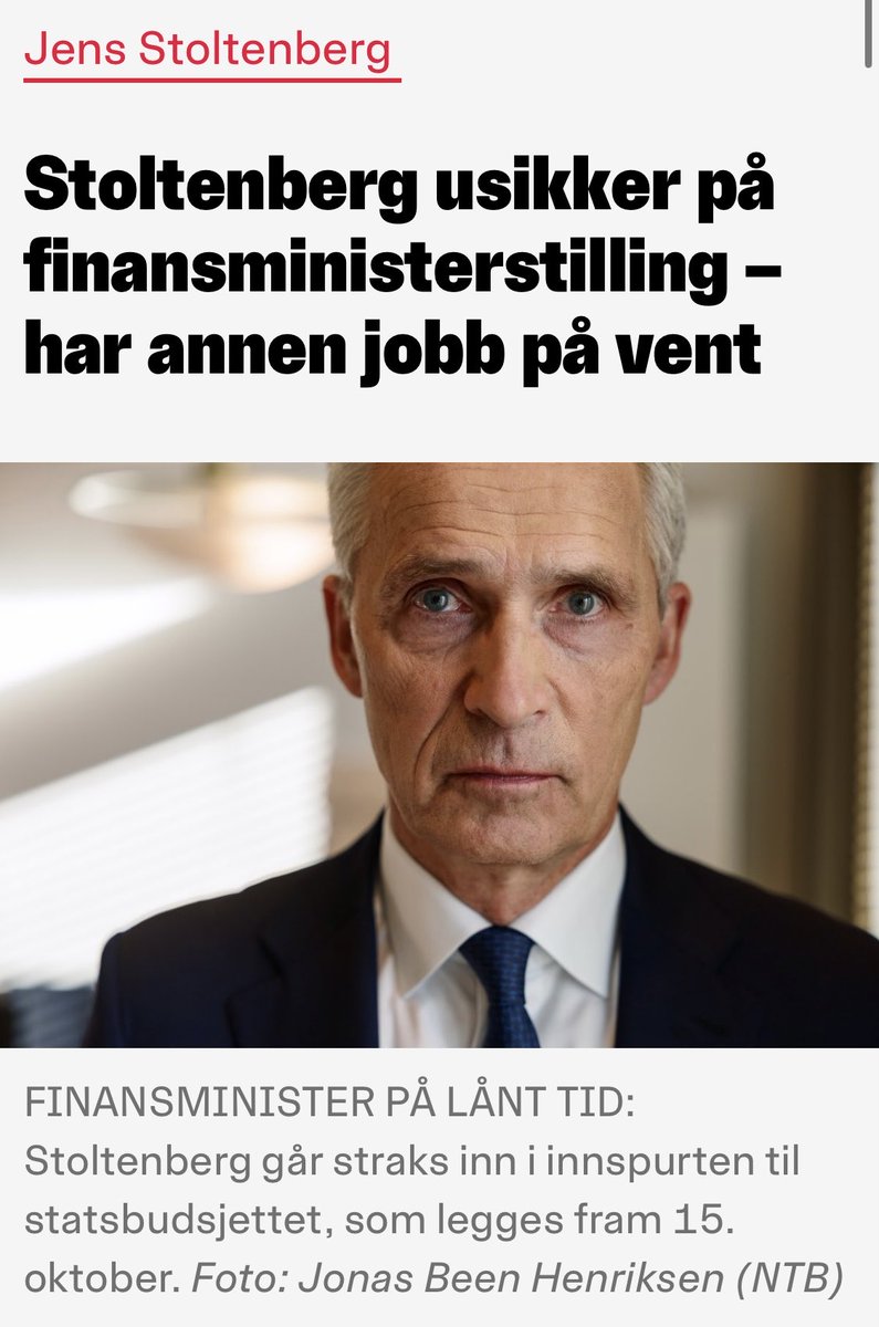 Stemte du Ap på grunn av Stoltenberg? Det var ikke så lurt. Han skulle bare vinne et valg.

Allerede noen uker etter valgseieren begynner han å trappe ned forventningene og hinte til at han går av etter at statsbudsjettet er lagt frem.