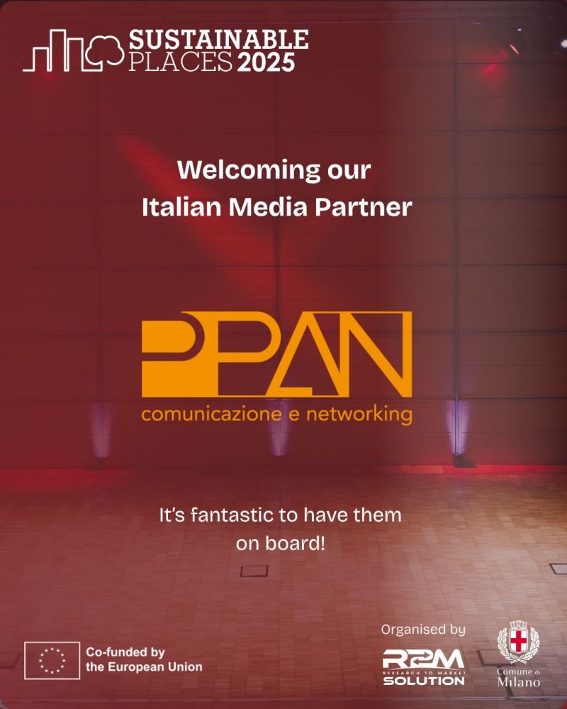 🚀 We welcome our Media Partner, PPAN!
As Italian Media Partner at #SustainablePlaces2025, 

PPAN shares architecture, urban planning &amp; sustainability ideas with a wider audience, inspiring change beyond the event.

📍 Monte Rosa 91 
Oct 8-10 👉 sustainableplaces.eu