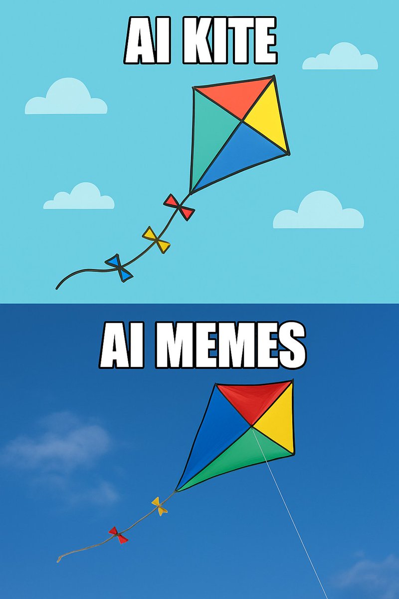 TotzBreen's tweet image. 🪁 When AI says “draw a kite”… but ends up making a meme instead 😂

#AI #AIMemes #KiteLife
@GoKiteAI