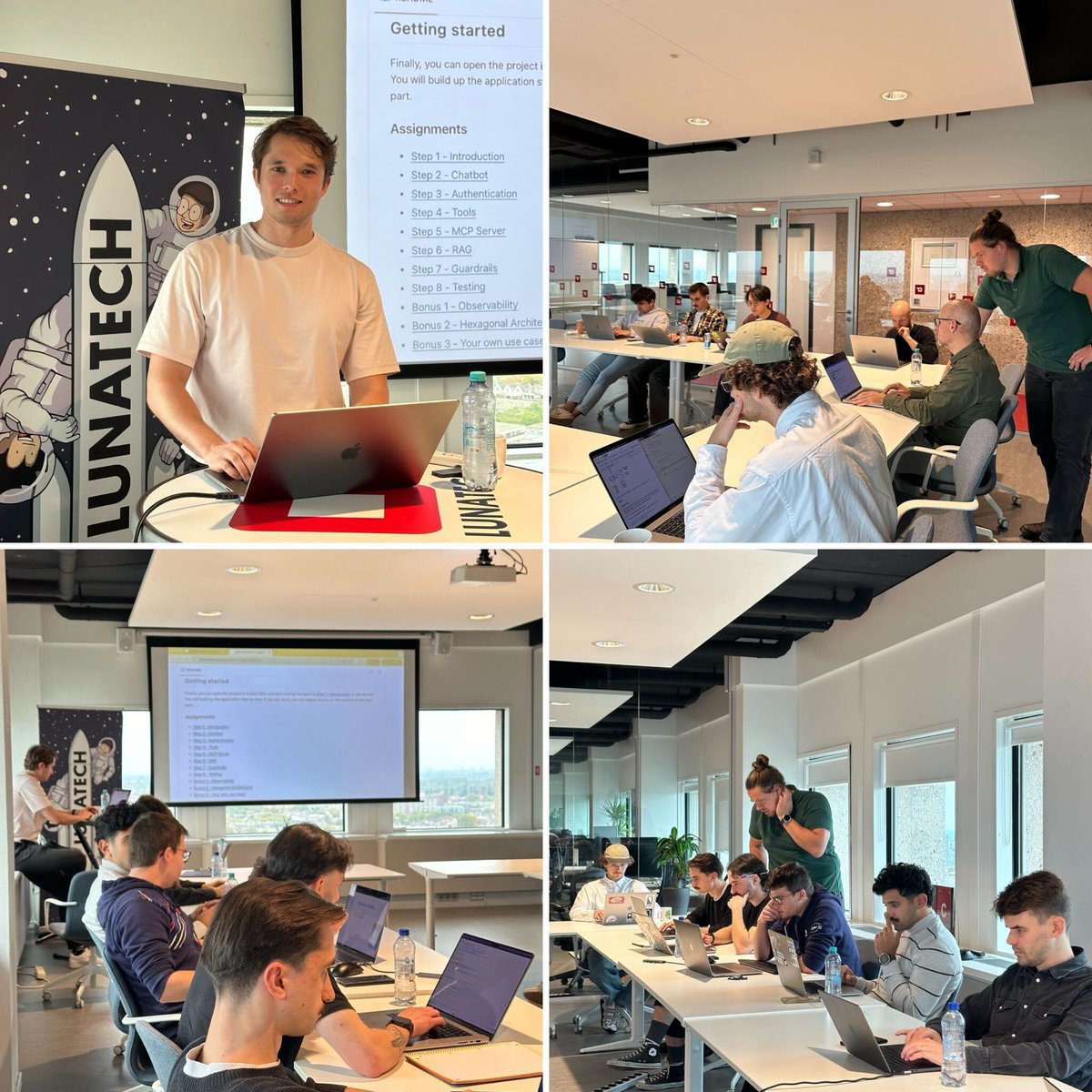 🚀 Learning &amp; building together with <a href="/wjglerum/">Willem Jan Glerum</a> &amp; Radek Kargul — workshop day! 🙌