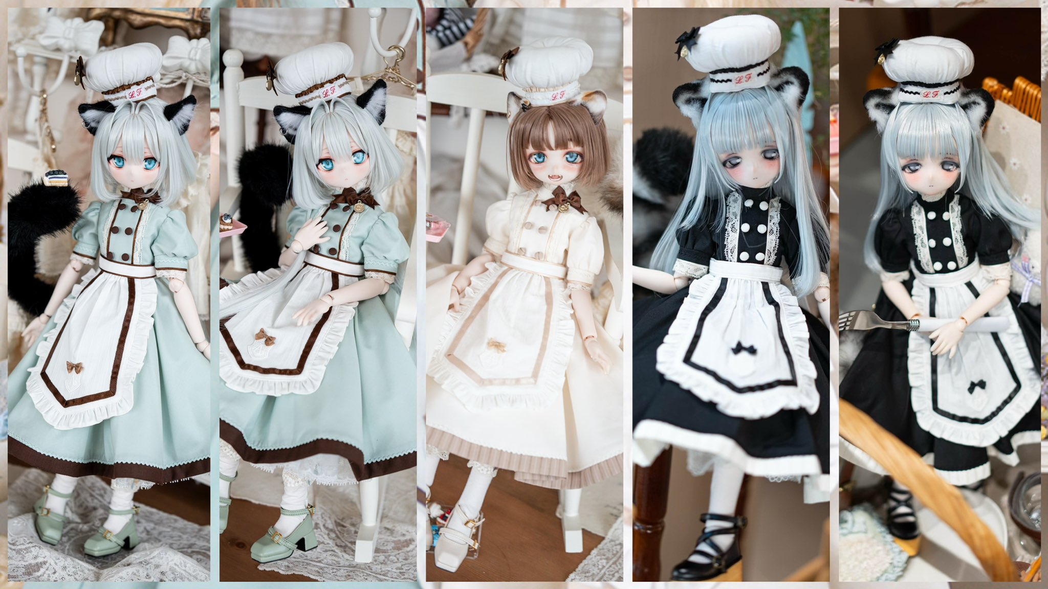 ラピ様♡オーダー❤️ショコラちゃん♡レディちゃん♡パニエ♡かご♡ 2/3(土)22:00〜出品致します❣️ ふわふわのロングヘアと短め