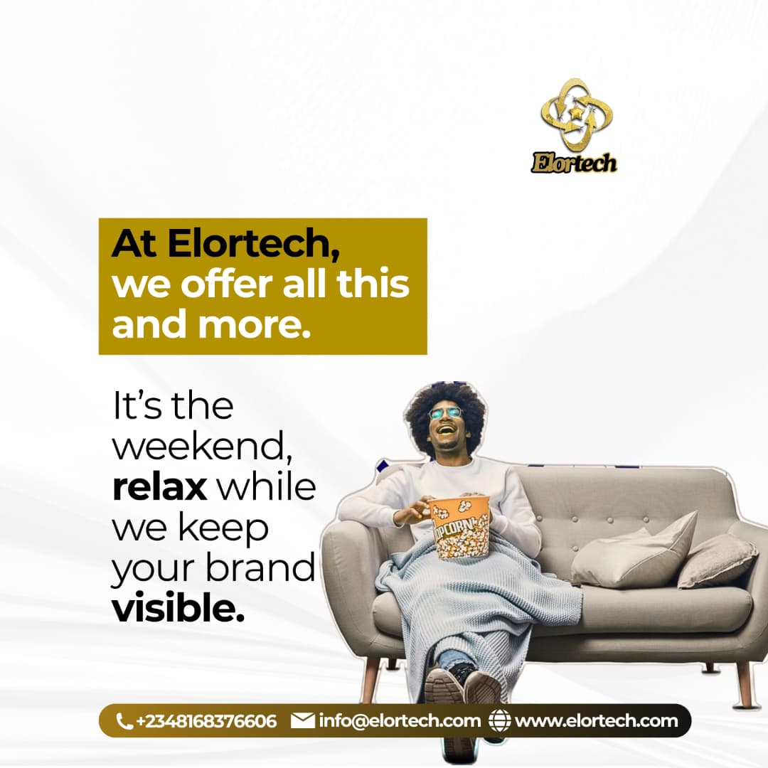 elortech's tweet photo. It's Friday!!🤗
Take this into the weekend Famclients.. A strong brand needs more than just a logo, you need a good website and we offer this service and even more. 
Just send us a DM🤗 #TGIF #TaylorSwift #金曜ロードショー #Gaza https://t.co/lxIoZoh9NK