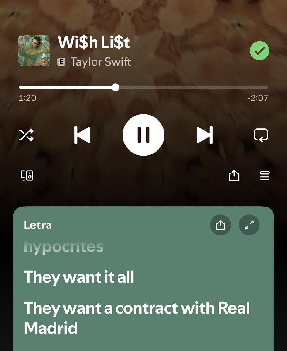 A partir de hoy me ha ganado la Licenciada Swift. 😭