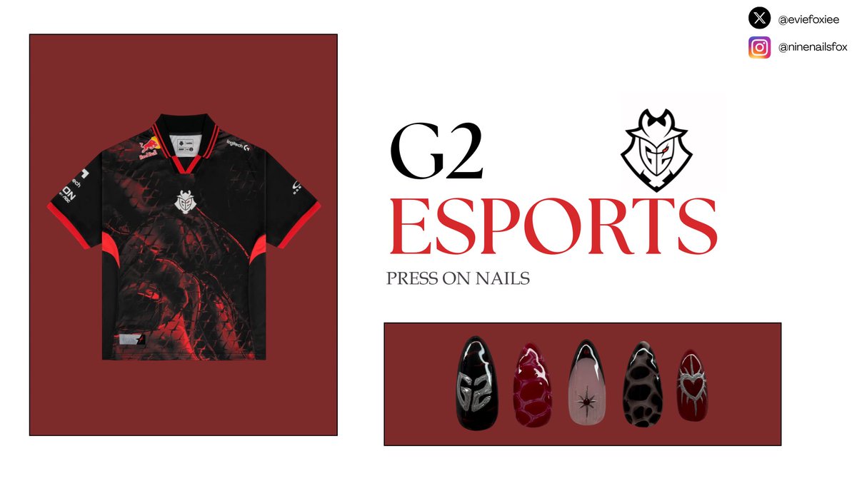 eviefoxiee's tweet image. GIVEAWAY VCT PRESS ON NAILS💅

Wanna match your nails with your favorite vct team jersey ? I got you! I’m giving away 2 vct press on nails sets from the team of your choice🤍 (only Europe)

🌙Follow @eviefoxiee 
❤️‍🔥Repost and reply with your fav team
✨Tag ur duo

Ends on 10/10!