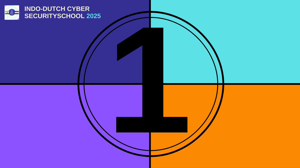 IDCSS25's tweet image. 1 day until the 8th edition of the Indo-Dutch Cyber Security School (IDCSS) begins! We&apos;re extremely excited to kick off with the Inaugural tomorrow on October 6th! 

See you on MS Teams from 12:30-14:00 CEST/16:00-17:30 IST

@hcssnl @ccoe_hyd @DSCI_Connect @NLinIndia
