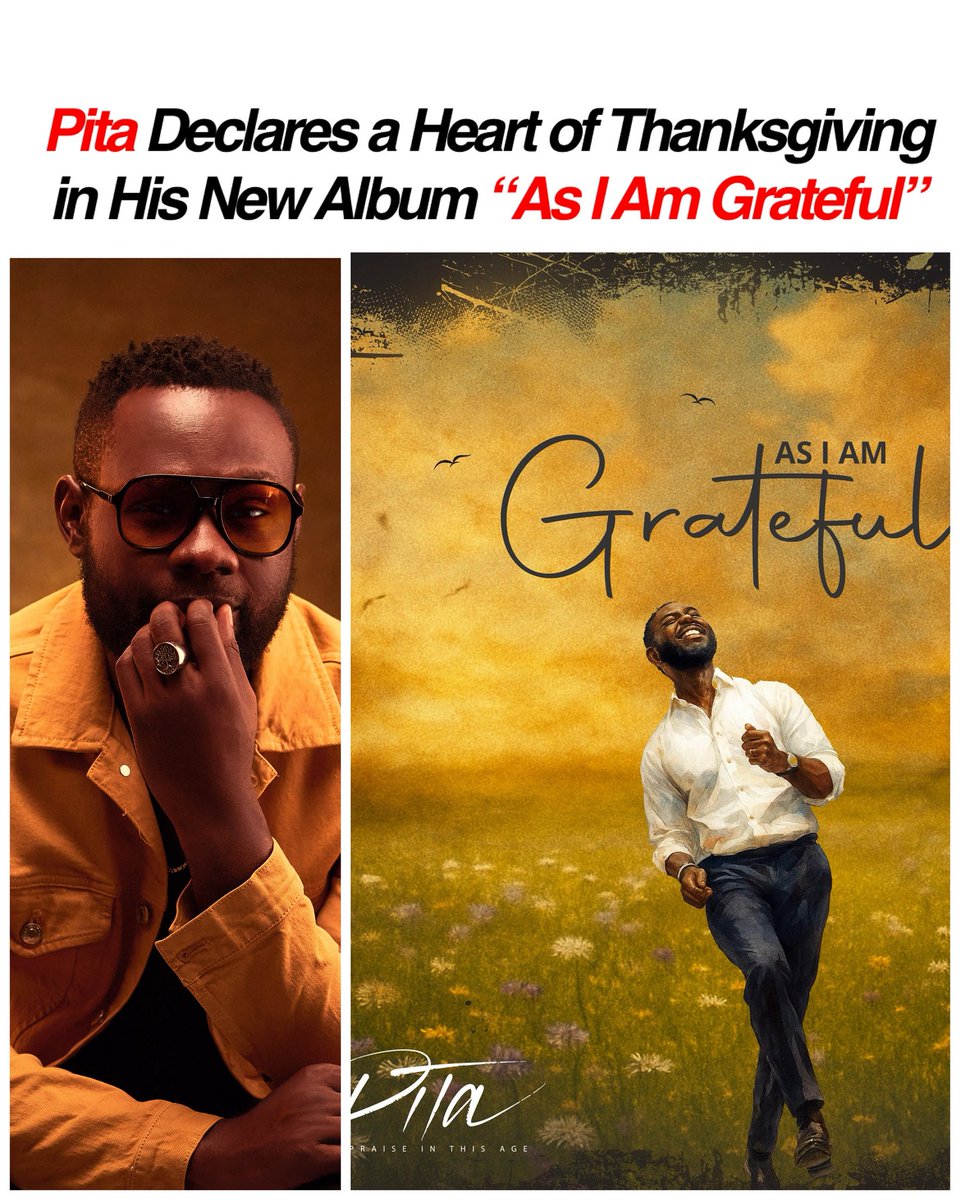 Gratitude is more than a feeling—it’s a sound. 🎶
Pita’s new album As I Am Grateful is here to remind us why thanksgiving never goes out of season.

#AsIAmGrateful #Pita