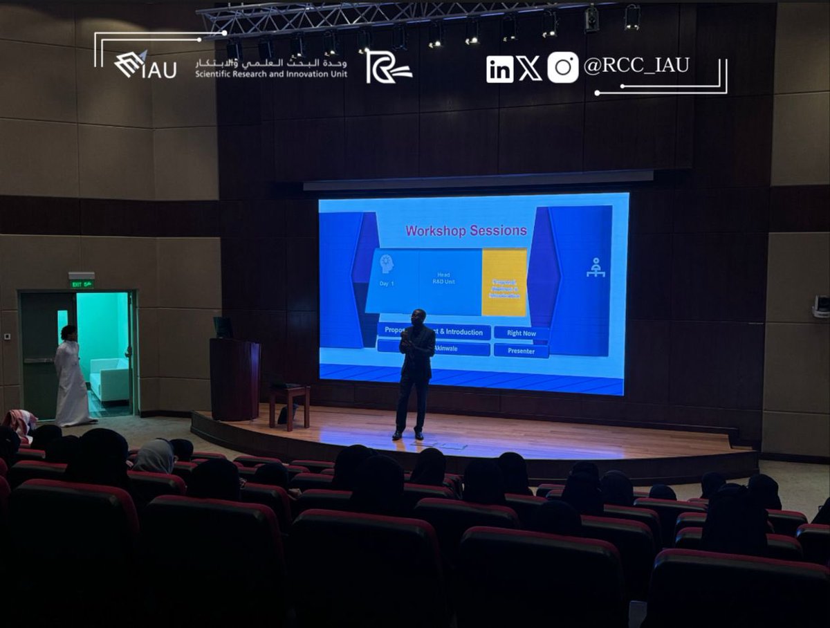 RCC_IAU's tweet photo. انعقدت بتاريخ ٣٠ سبتمبر أولى ورش برنامج البحث السنوي، قدمها د. يوسف أكينولي تحت عنوان “توفير الحلول من خلال عملية البحث”📑.
تتقدم اللجنة بخالص الشكر والتقدير للرعاة:
•هجر ديلايتس
•أؤطنة
#RCC_CBA #CBA_COMMUNITY https://t.co/pAno0bTC3x