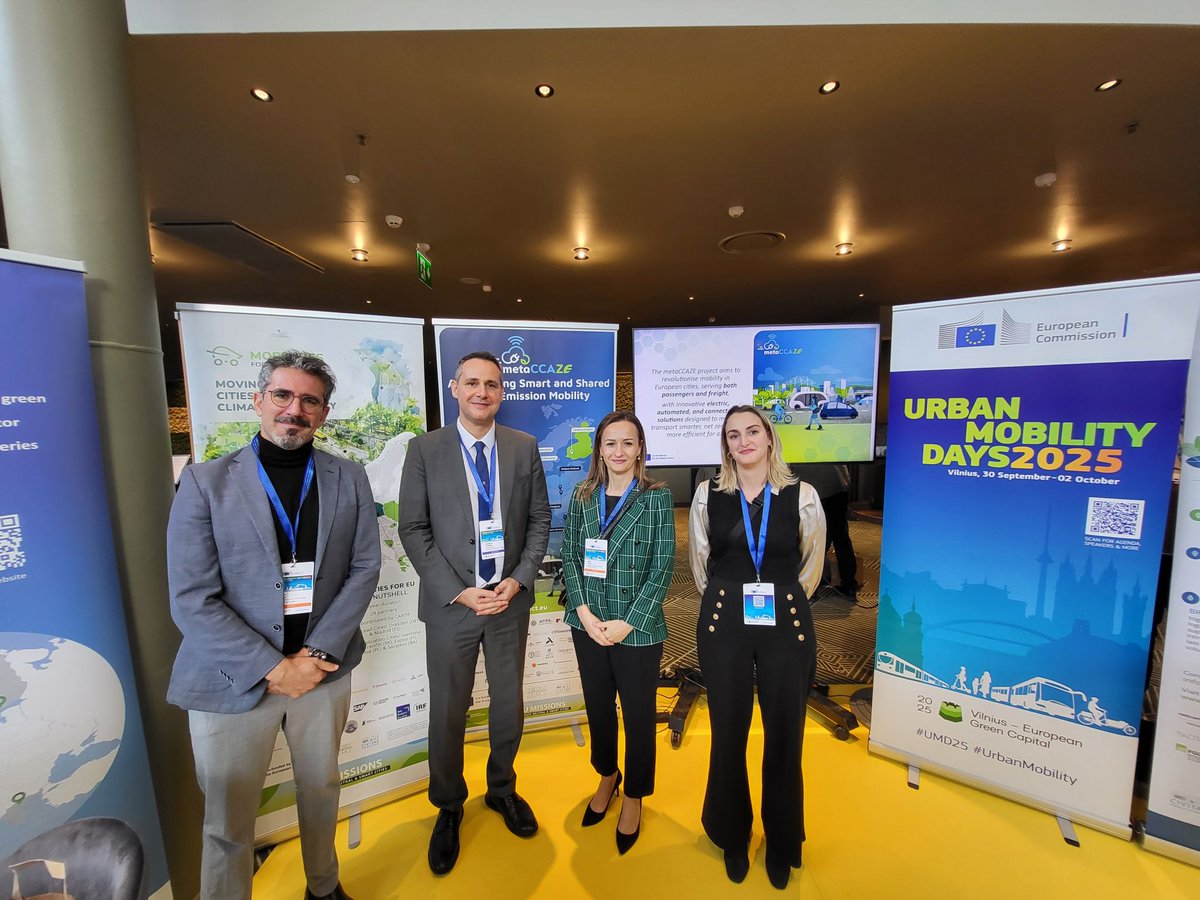 cinea_eu's tweet image. ✨#UMD25 Excellent week of exchanges and inspiration from #EU #HorizonEU #Transport projects driving Europe’s urban mobility transformation in the @EUGreenCapital #Vilnius
Discover more on our support for cleaner, greener and more accessible mobility👉cinea.ec.europa.eu/publications/d…